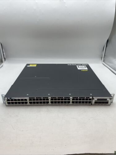 Cisco Catalyst WS-C3750X-48P-S Poe+ & C3KX-NM-1G 1G Network Module