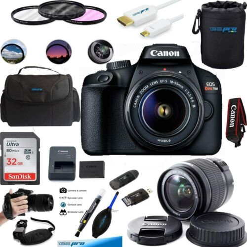 Canon EOS 4000D / Rebel T100 18MP Digital SLR Camera 18-55mm Lens ESSENTIAL KIT