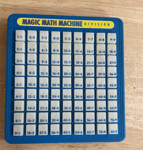 Magic Math Machine Division Learning Game Push Button Educational Homeschooling