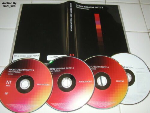 Adobe Creative Suite 4 CS4 Design Premium For MAC Full Retai DVD Version