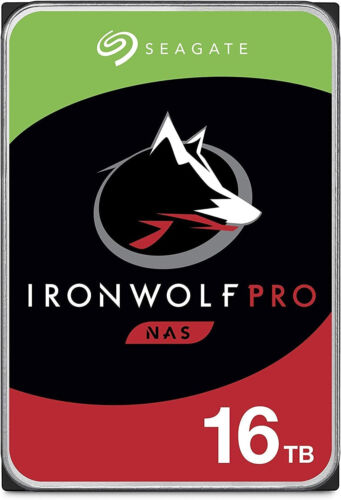 Seagate IronWolf Pro ST16000NE000 16TB 7200RPM SATA 6Gb/s 3.5″ NAS Hard Drive