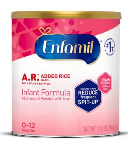 Lot Of 2 Enfamil AR Added Rice Infant Formula Powder 12.9oz Cans EXP