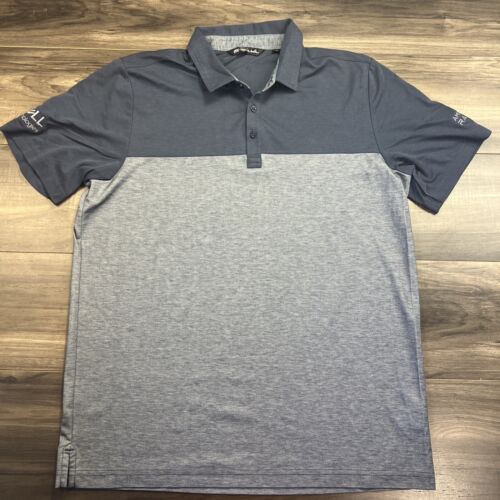 Travis Mathew Shirt Mens XL Gray Dell Technologies Short Sleeve