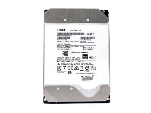 *** WD HGST 10TB 3.5″ 7.2K SAS 12Gb/s 4Kn Hard Drive HUH721010AL4200***