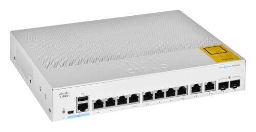 Cisco 350 CBS350-8T-E-2G 8-Port SFP Managed Ethernet Switch