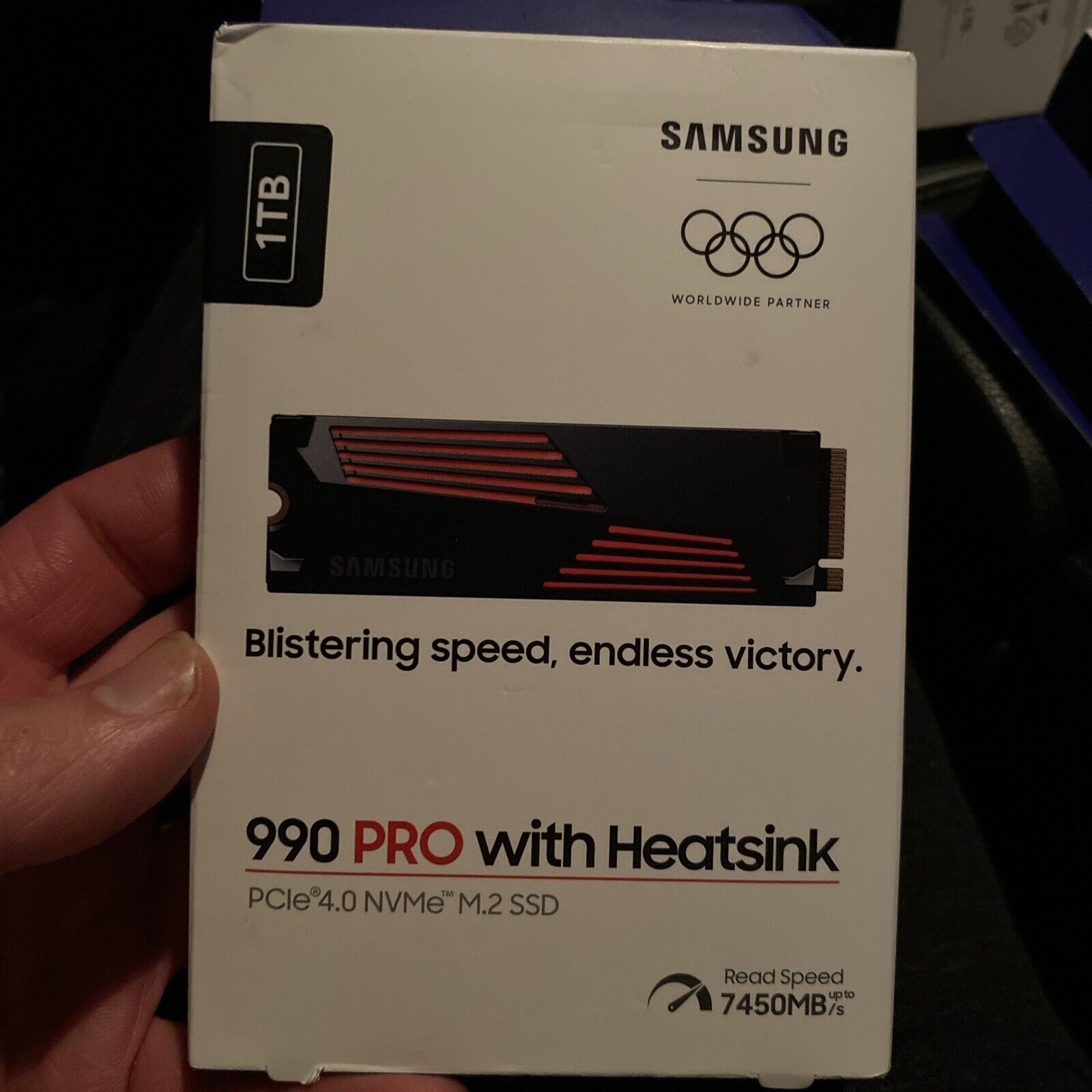 NEW Samsung 990 PRO with Heatsink 1TB PCIe 4.0 NVMe M.2 SSD 7450 MB/s SEALED