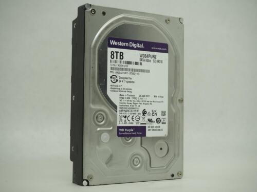 WESTERN DIGITAL WD PURPLE 8TB 3.5″ SATA Surveillance HDD Tested, Wiped -WD84PURZ