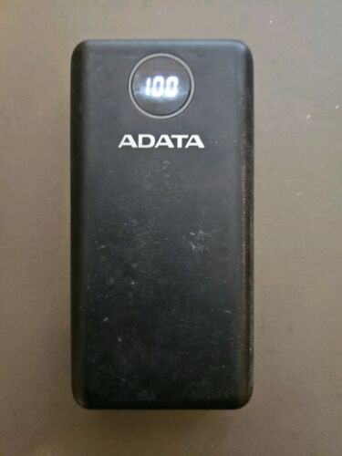 ADATA 20000mah Power Bank PD 3.0, Black, Works Perfect