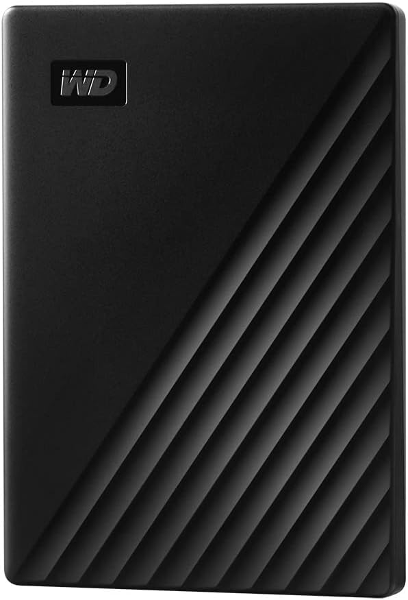 WD 2TB My Passport, Portable External Hard Drive, Black, backup software with defense against ransomware, and password protection, USB 3.1/USB 3.0 compatible – WDBYVG0020BBK-WESN