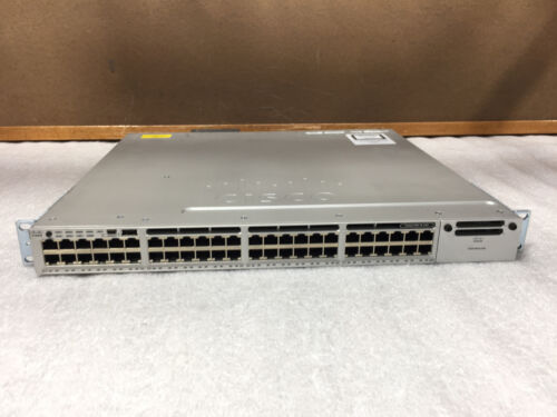 Cisco Catalyst 3850 WS-C3850-48P 48-Port Gigabit Network Switch PoE 1x PSU