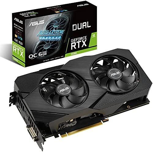 ASUSTec Dual GeForce RTX 2060 PC Graphics Board OC 6G DDR6 DUAL-RTX2060-O6G-EVO