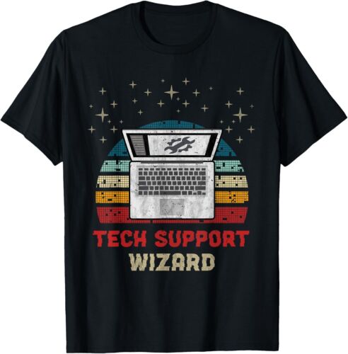 Tech Wizard Technical Help Desk and IT Support Tee Gift Unisex T-Shirt