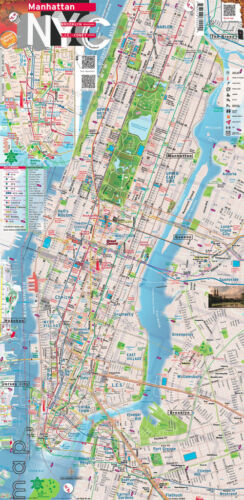 Guide + Map nfld Laminated NYC New York Manhattan – Augmented Reality edition