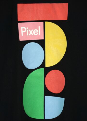 GOOGLE PIXEL 5 T SHIRT TEE BLACK POLYESTER ALPHABET MENS SIZE M MEDIUM