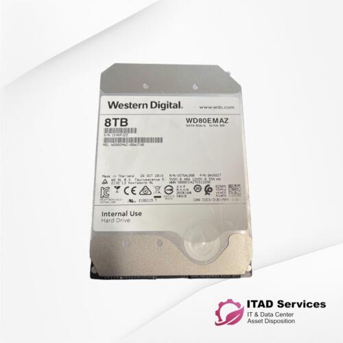 Western Digital WD80EMAZ-00WJTA0 8TB 3.5″ SATA3 5400 RPM Hard Drive – TESTED