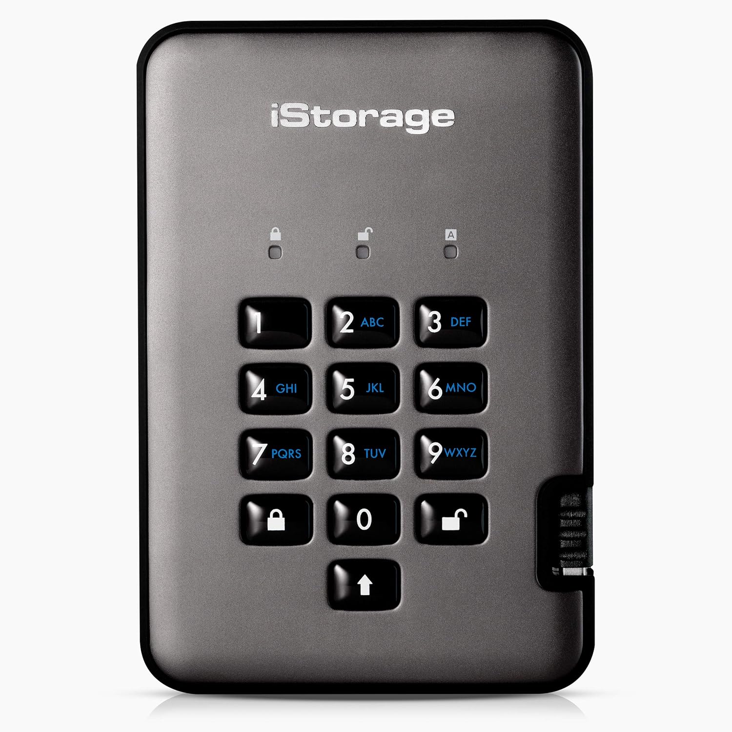 iStorage diskAshur PRO2 HDD 1TB | Secure Portable Hard Drive | FIPS Level 3 certified | Password Protected | Dust/Water-Resistant | Hardware encryption