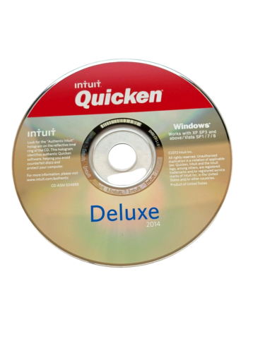 Intuit Quicken Deluxe 2014 for Windows XP SP3 & above/Vista SP1/7/8