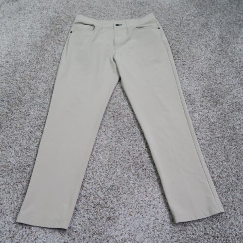 Public Rec Pants Men 32 Beige Dealmaker Chino 5 Pocket Workday Golf Casual 32×28