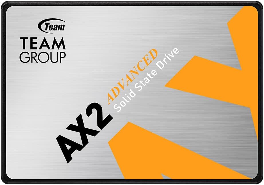 TEAMGROUP AX2 1TB 3D NAND TLC 2.5 Inch SATA III Internal Solid State Drive SSD (Read Speed up to 540 MB/s) Compatible with Laptop & PC Desktop T253A3001T0C101