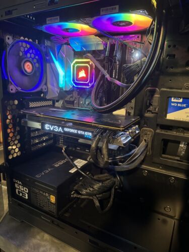 Custom Gaming Pc Asus Rog Strix 32GB Ram Geforce GRX 1070 FTW 8GB Liquid Cooled