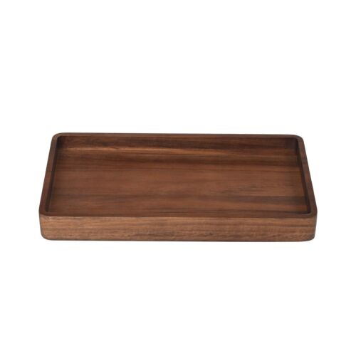 Acacia Wood Tray Organizer, Walnut