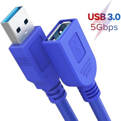 USB 3.0 Extension Cable High Speed Extender Cord Adapter Type A Male to Female