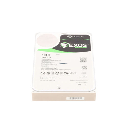 Seagate Exos ST10000NM0096 10TB Enterprise 7.2K 12Gb/s 256MB 3.5″ SAS Hard Drive