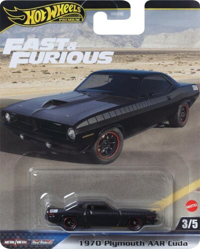 Hot Wheels Premium – 2024 Fast & Furious 3/5 1970 Plymouth AAR Cuda (BBHYP68)