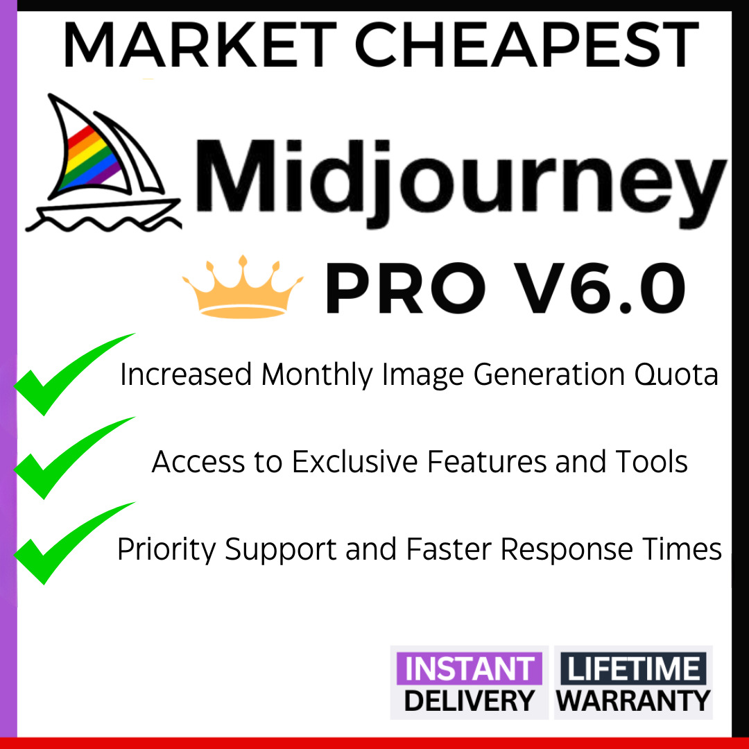 Midjourney (Pro Plan ) Account – AI Image Generation Access