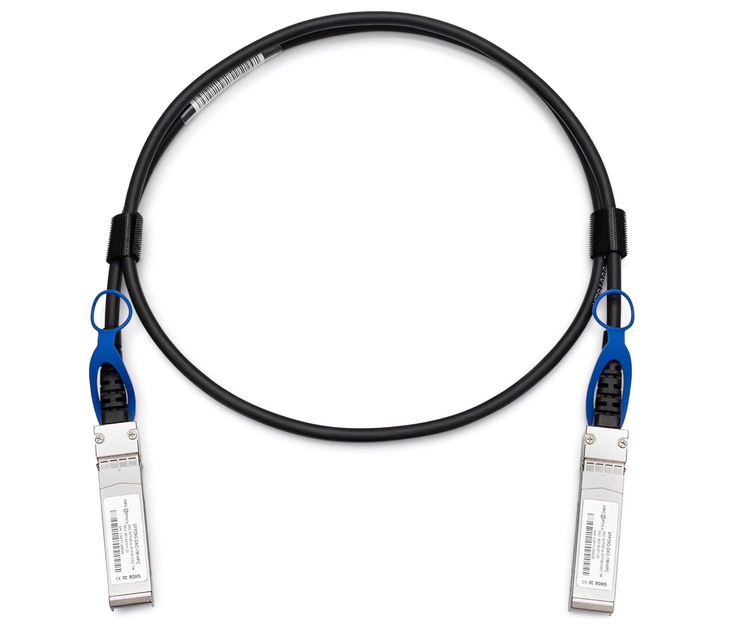 Compatible with NVIDIA MCP2M00-A003E26N 25G 3m SFP28 to SFP28 Twinax DAC Cable | 25GBASE-CU 3 Meters