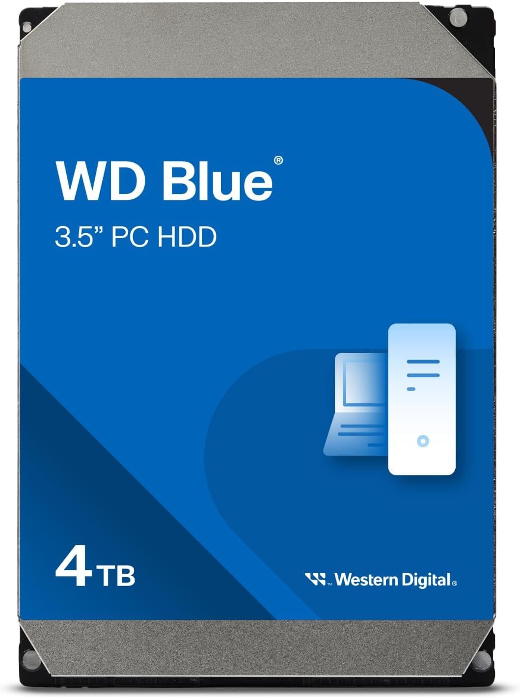 Western Digital 4TB WD Blue PC Internal Hard Drive HDD – 5400 RPM, SATA 6 Gb/s, 256 MB Cache, 3.5″ – WD40EZAZ