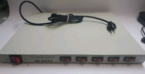 PC Power Center 80-Data. Five Grounded 110 Outputs. Good Condition. Vtg Tested.