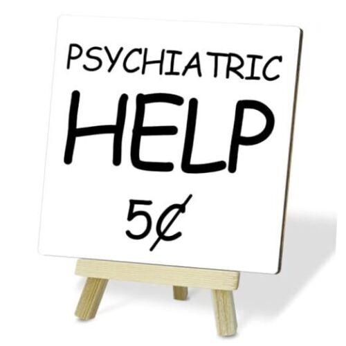 Desk decorations for women office, PSYCHIATRIC HELP Funny desk decor, Office