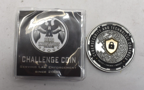 Challenge Coin Cybersecurity & Technology Controls Heros Industry JP Morgan