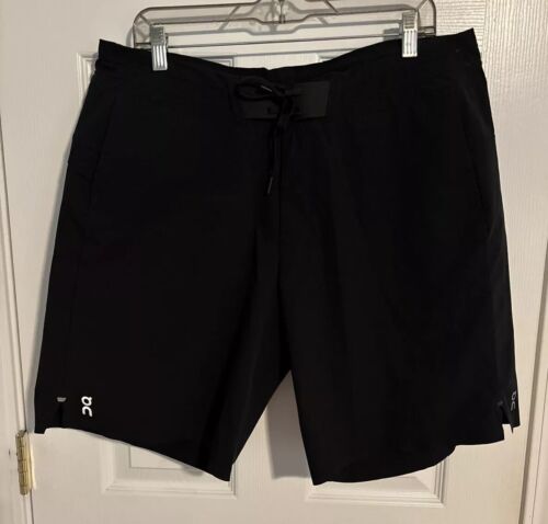 On Cloud Shorts Mens 2XL Black Hybrid 8” Running Unlined Athletic Gym