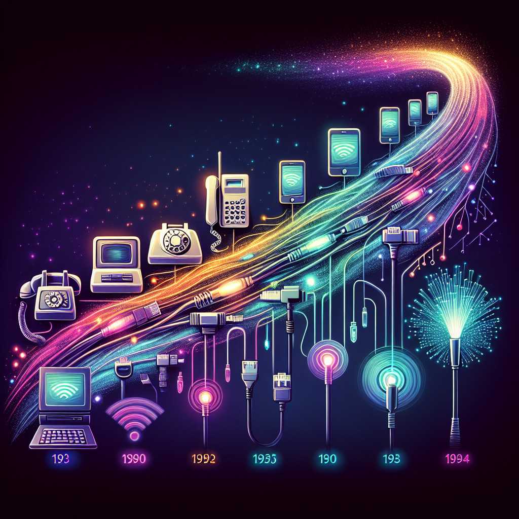 Exploring the Evolution of Data Transfer Rates: From Dial-Up to Fiber Optic