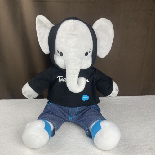 RARE! Salesforce Trailblazer Promo Ruth the Elephant 13″ Plush Stuffed Animal