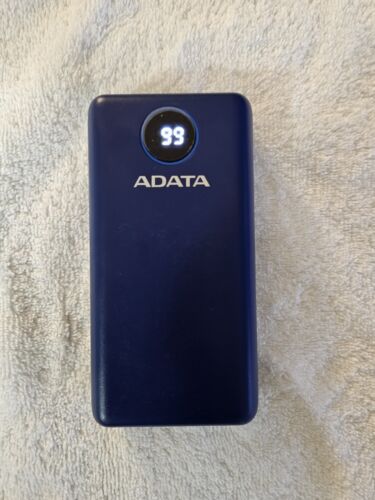 ADATA Power Bank 20000mAh, 2xUSB, 1x USB-C, Power Delivery, Quick Charge, Blue