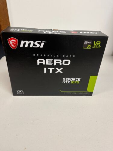 MSI Nvidia GeForce GTX 1070 AERO ITX OC 8GB GDDR5 Graphics Card VR Ready