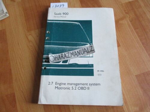 1996 SAAB 900 Engine Management System MOTRONIC 5.2 OBDII Service Manual