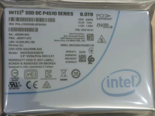 800GB Intel Optane P5800X U.2 NVMe PCIe 4.0 SSD Drive SSDPF21Q800GB 2.5″