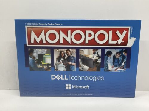 New Monopoly Dell Technologies Microsoft Board Game Factory New Open Box