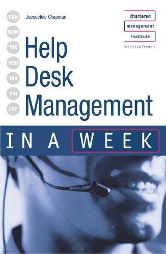 Help Desk Management in a week 2nd edition (IAW), Very Good Condition, Chapman,