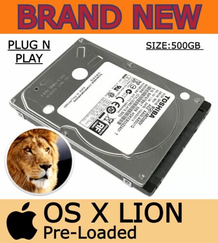 NEW! MacBook Pro Hard Drive | 500GB 2.5 2010 2011 2009 A1278 A1286 | 10.7.5 LION