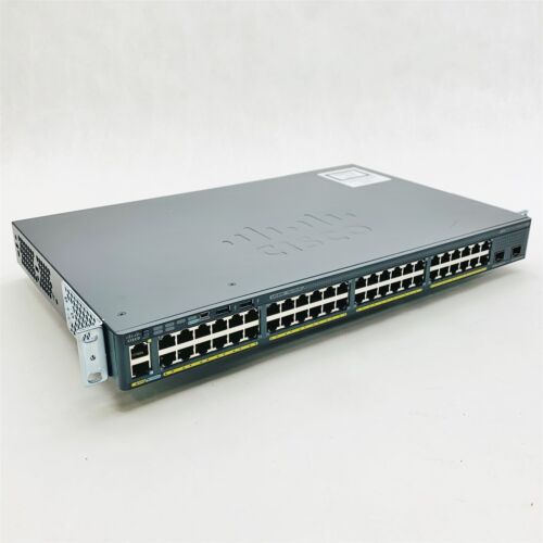 Cisco 2960X WS-C2960X-48TD-L V06 48Port SFP+ Gigabit Network Switch C2960X-Stack