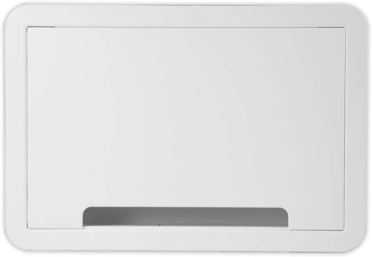 Legrand – OnQ 9 In. Media Enclosure, Wall Cable Management to Organize System Devices, Home Networking Panel Dual Purpose In Wall Enclosure for Device Storage, Media Box, White, ENP0905NAV1