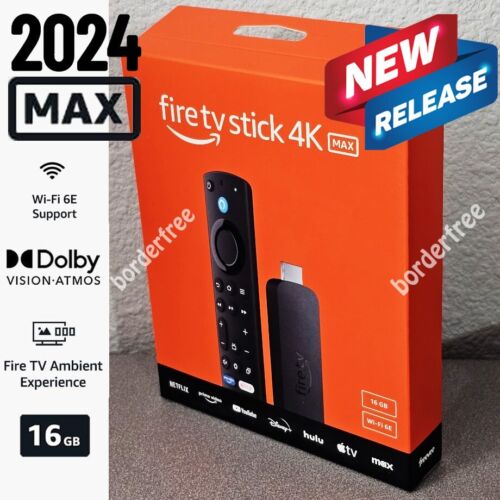 AMAZON FIRE TV Stick 4K MAX, Wi-Fi 6E, 2.0 GHz, 16GB/ALEXA Voice Remote Enhanced