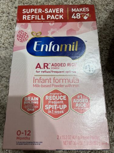 Enfamil A.R. ADDED RICE Infant Formula Milk-Based Powder w/Iron 30.4oz EXP 03/25