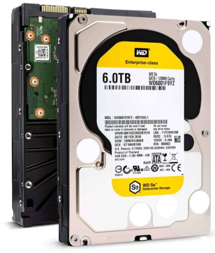 WD 6TB 3.5″ 7.2K SATA WD6001F9YZ Data Center Hard Drive ENTERPRISE CLASS