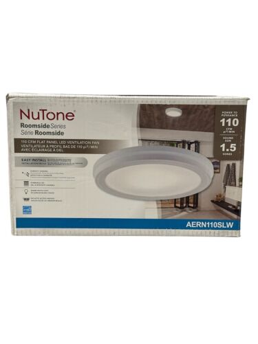 NuTone 110 CFM Bathroom Exhaust Fan With LED Light & Humidity Sensing AERN110SLW